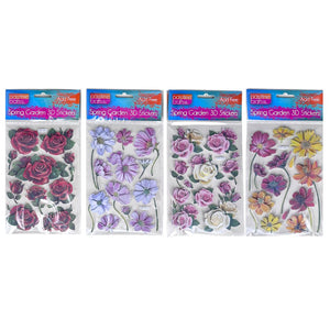 Flower 3D Sticker Trad Rose/Daisy
