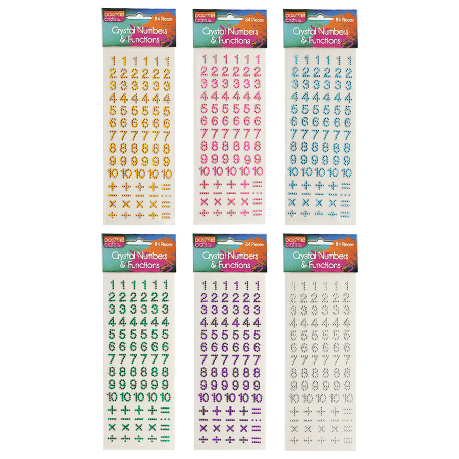 Gem Number/Function Sticker 9x25cm-P