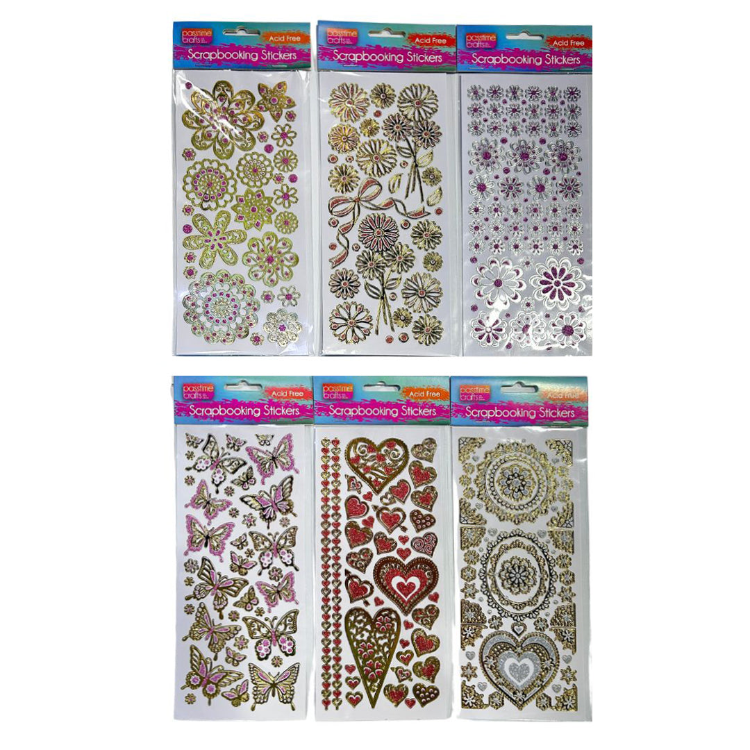 Scrapbooking Sticker Garden Foil 23cm-P