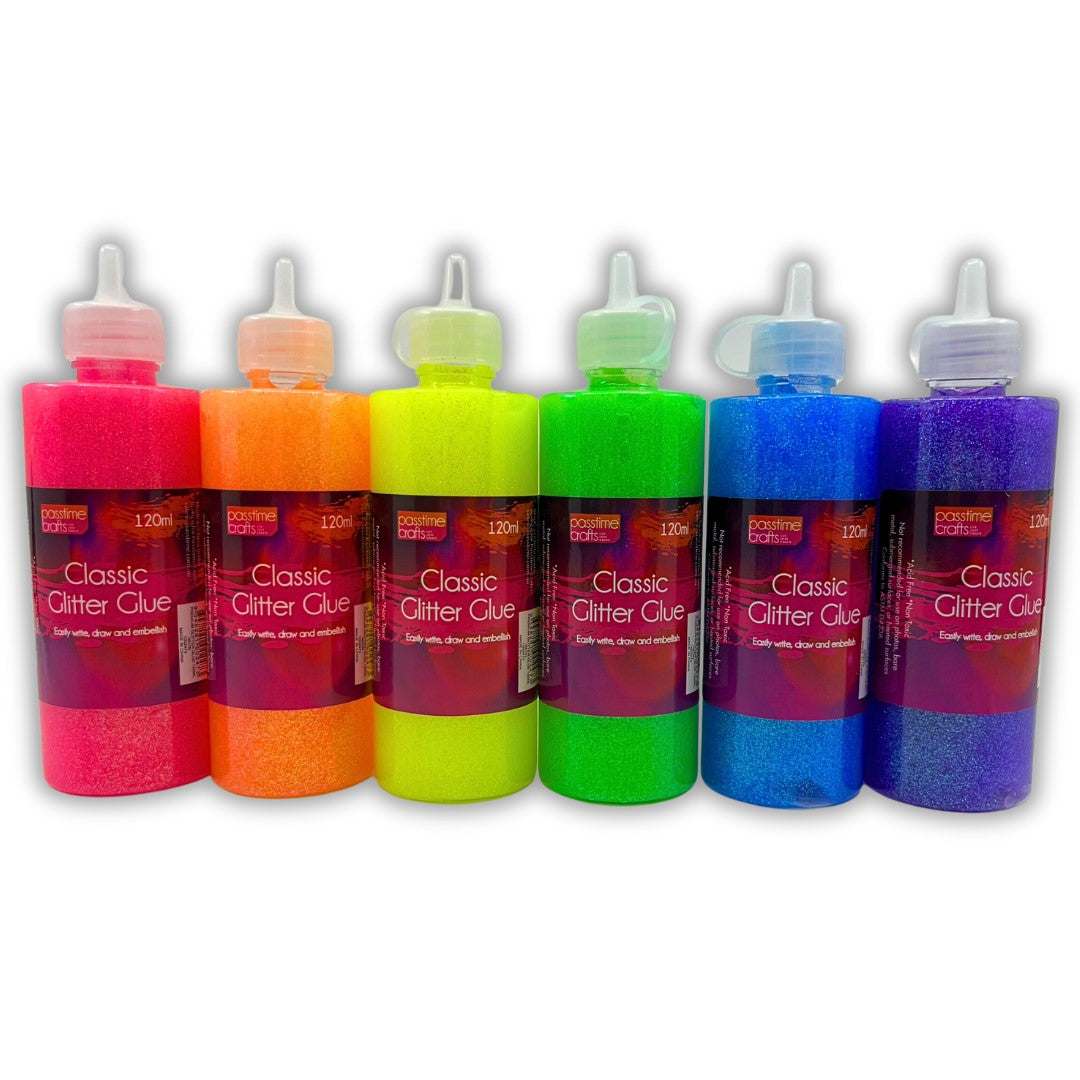 Premium Glitter Glue 120ml Neon