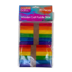 Craft Sticks Coloured 114mm Pkt 80