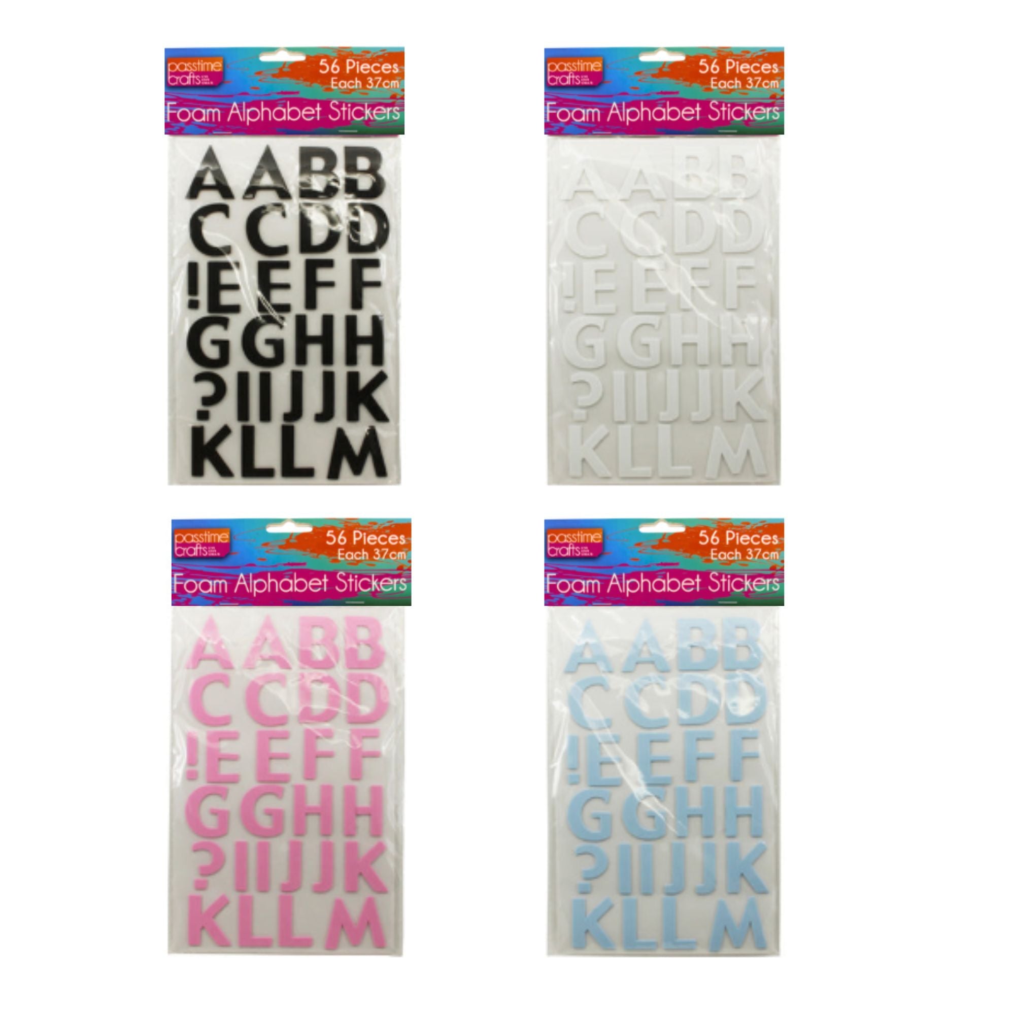 Foam Alphabet Stickers Pack of 56