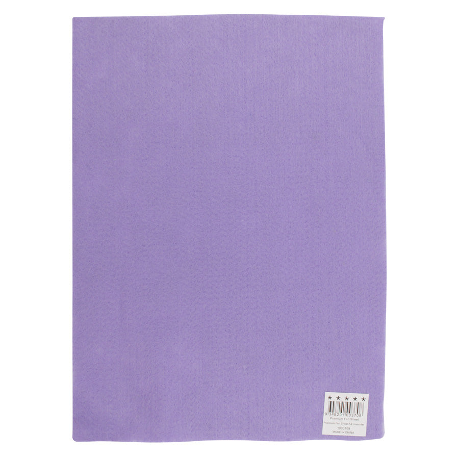 Premium Felt A4 Sheet 21.6x30cm Lavender