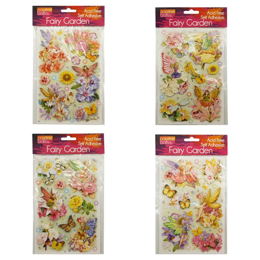 Decoupage Stickers 3D Fairies