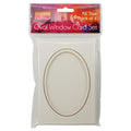 Card Set Cut-Out Oval Trad A6 Pkt 4