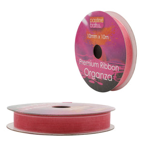 Organza Ribbon Light Pink 10mmx10m