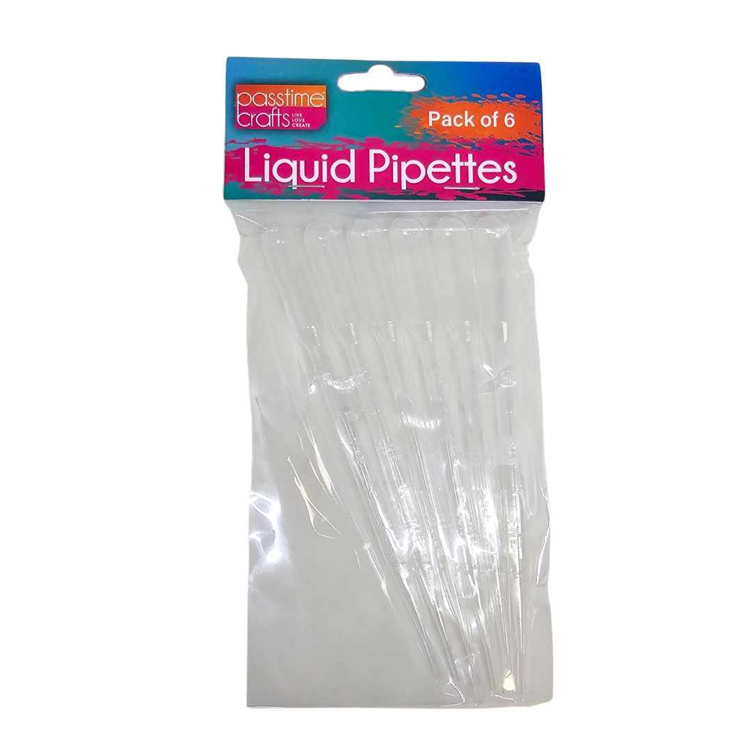 Plastic Liquid Pipetts Pkt 6