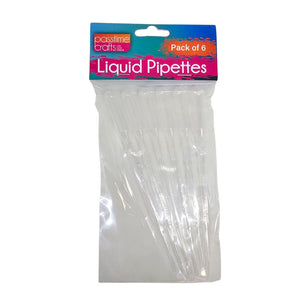 Plastic Liquid Pipetts Pkt 6