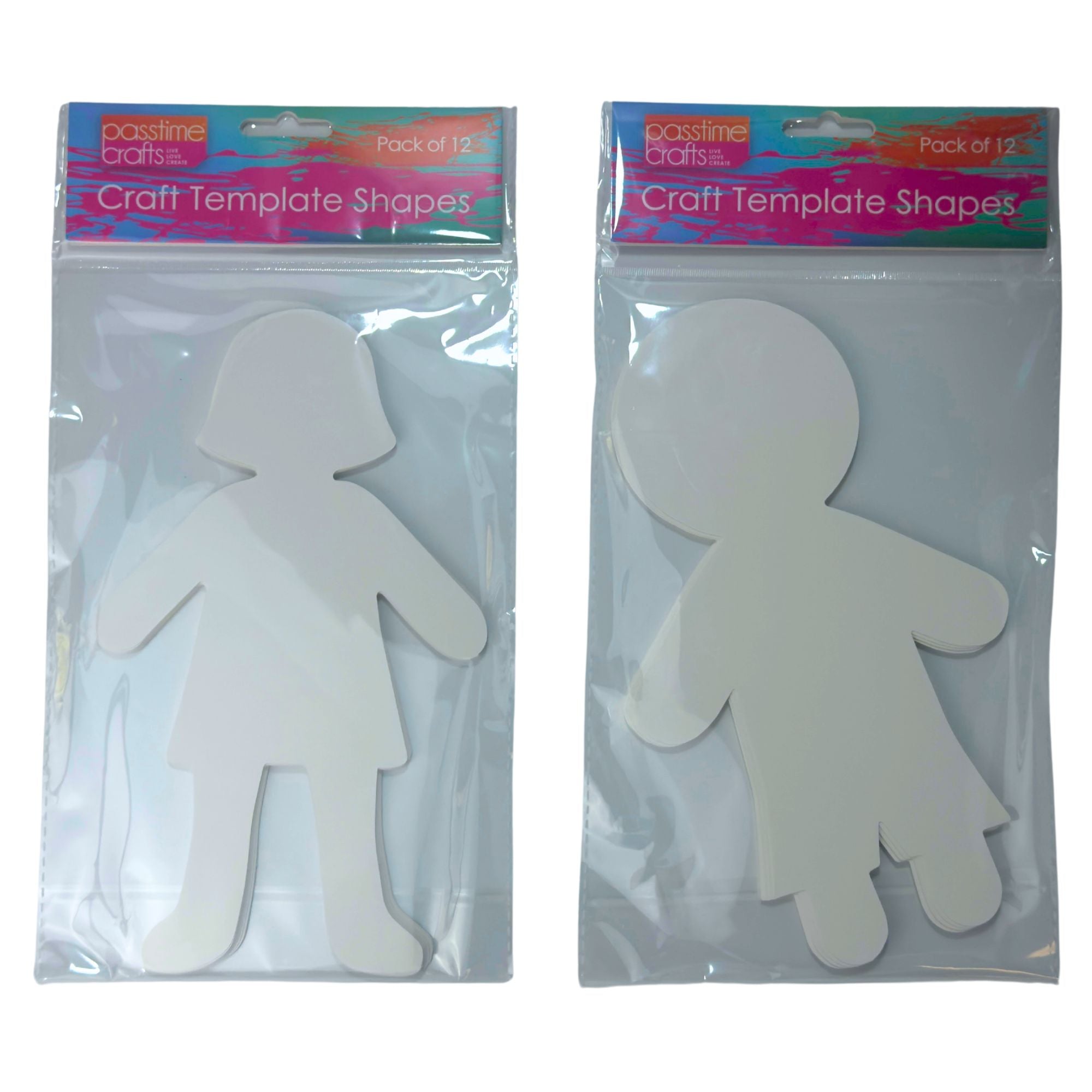 Paper Shapes Girls/Boys Pack of 12