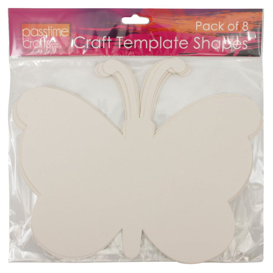 Paper Template Shapes B/Fly Pkt 8