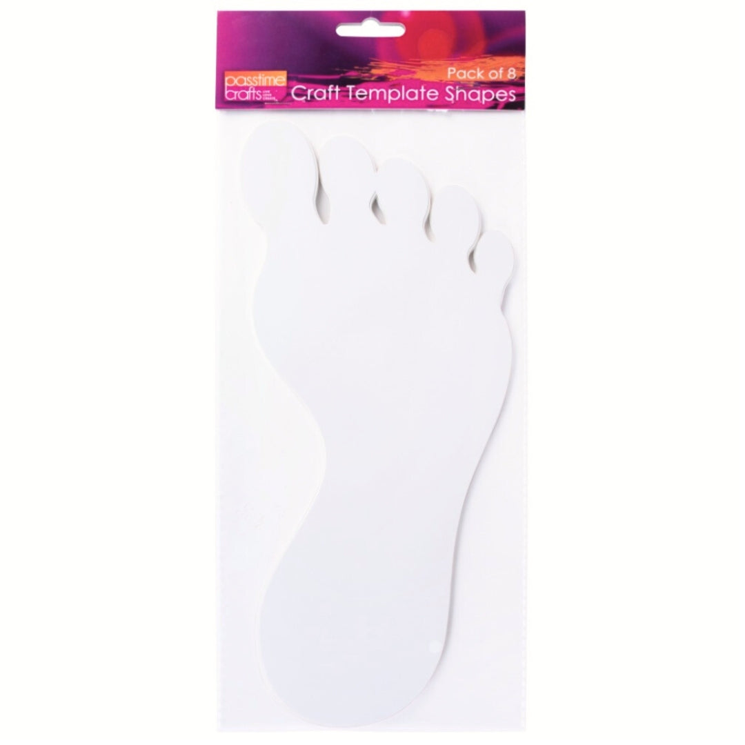 Paper Template Shapes Snail/Feet Pkt 8-P