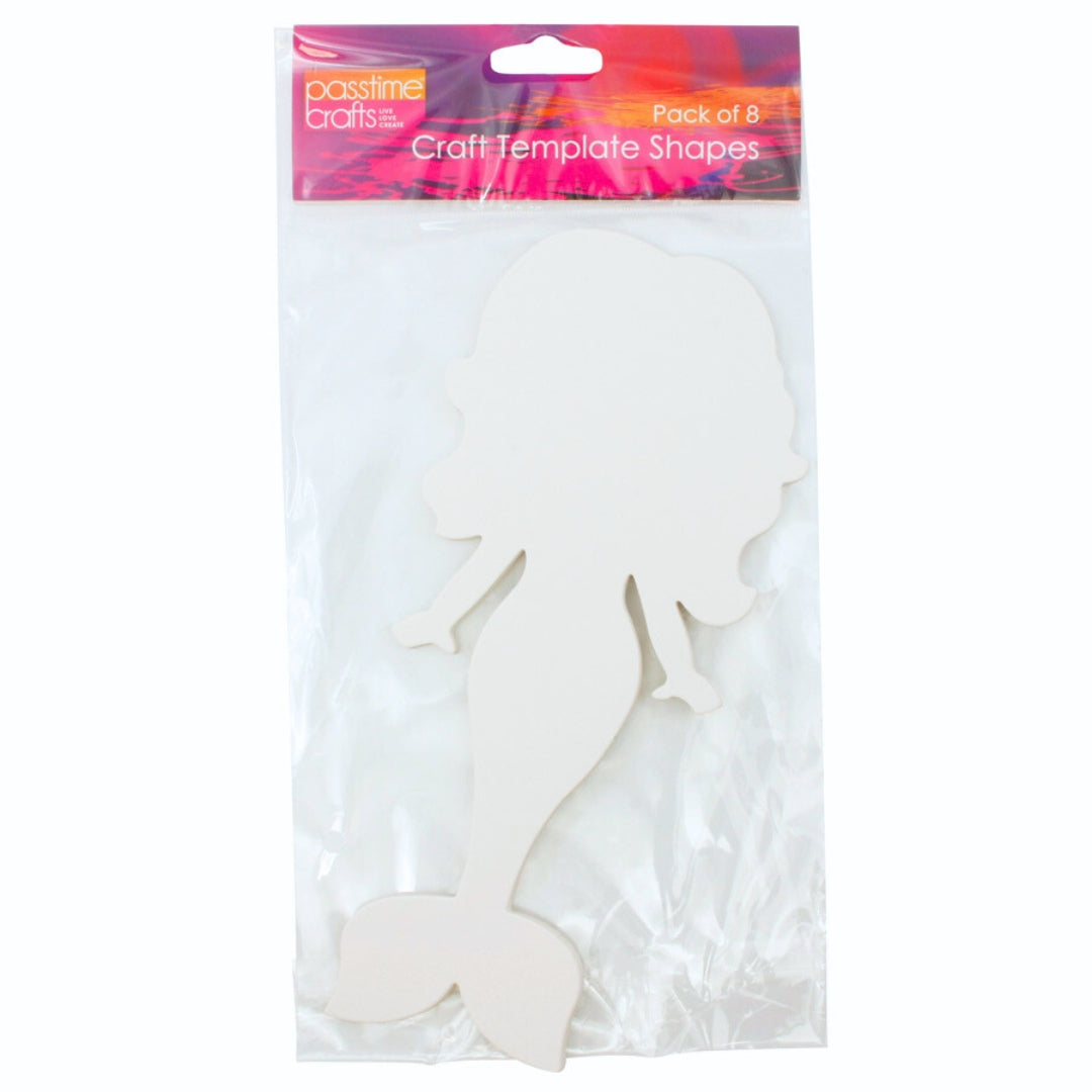 Paper Template Shapes Mermaid Pkt 8