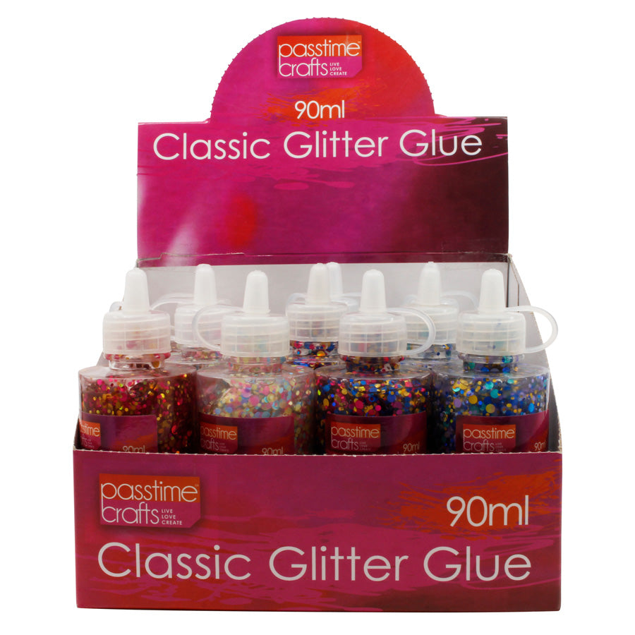 Classic Glitter Glue 90ml Lge Flake