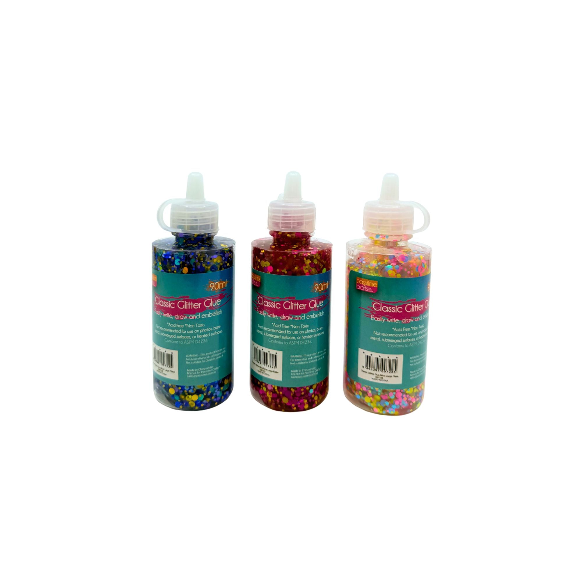 Mixed Flake Glitter Glue 90ml