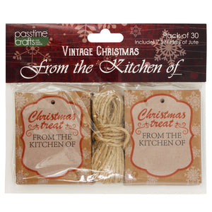 Xmas From the Kitchen Tags Pkt 30