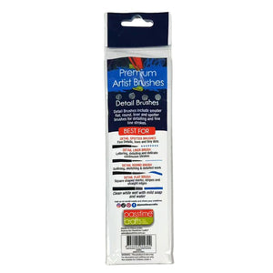 Artist Brushes 10 Pce Detail-Synthetic