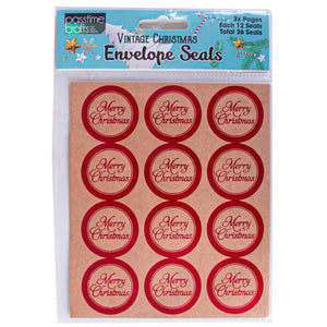 Xmas Gift/Envelope Seals Pkt 36