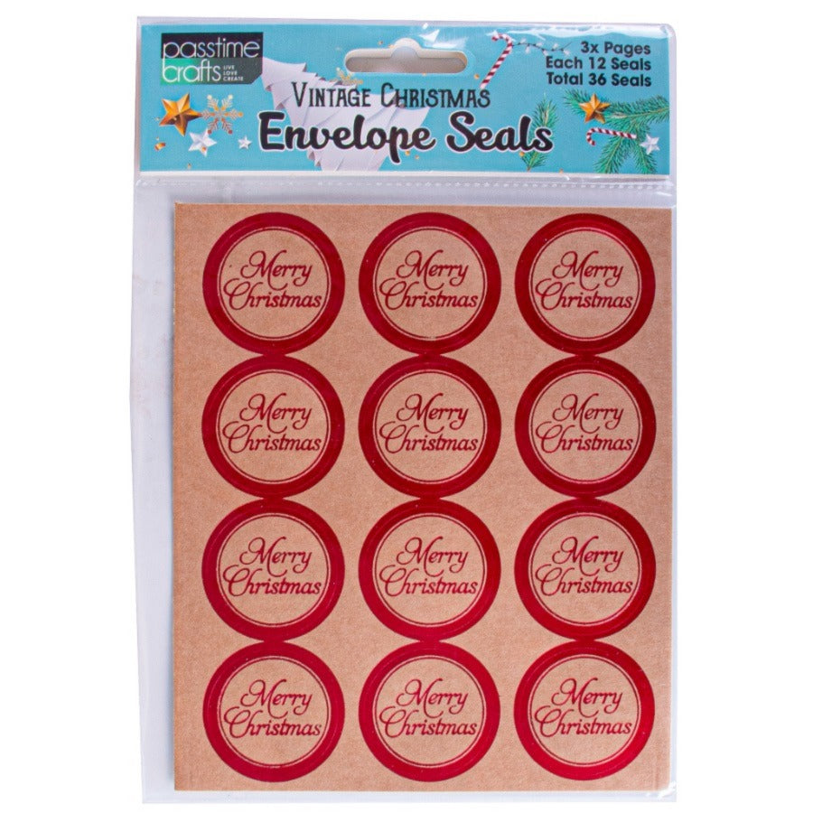 Xmas Gift/Envelope Seals Pkt 36