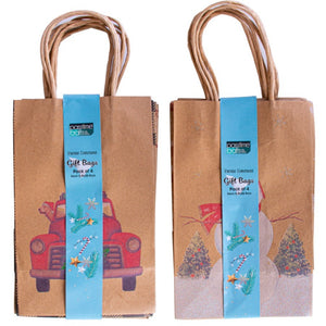 Xmas Gift Bags Pkt 4 - 8.9x20.9cm
