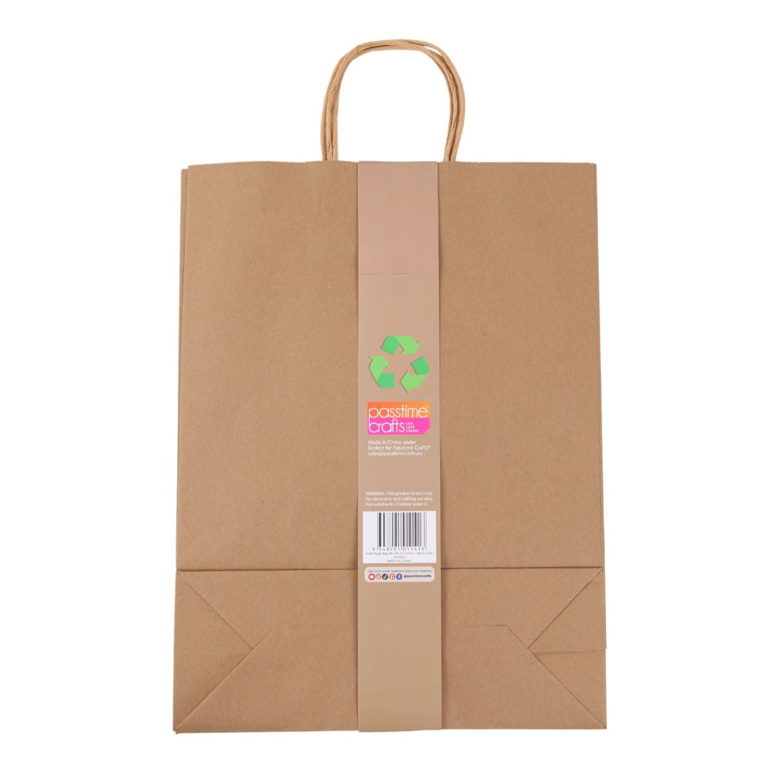 Kraft Paper Bag MD Pkt 2 32x12x41cm 120G