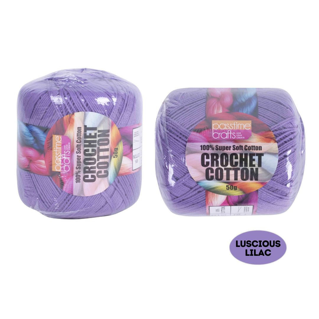 Crochet Cotton 50g Luscious Lilac