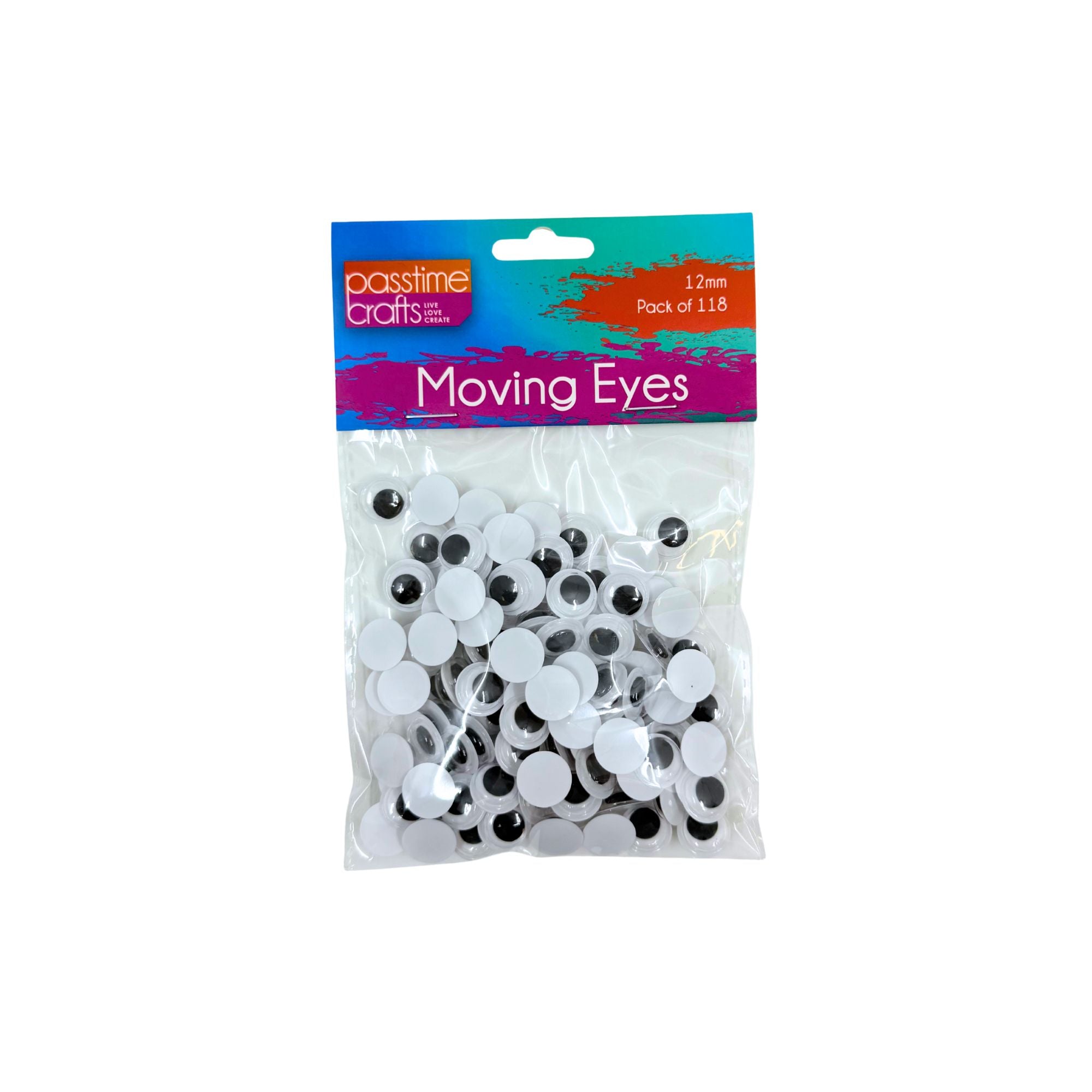 Googli Moving Eyes 12mm Pack of 118