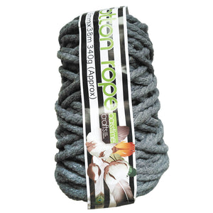 Cotton/R/Col Rope 6mmx38m-Grey-D