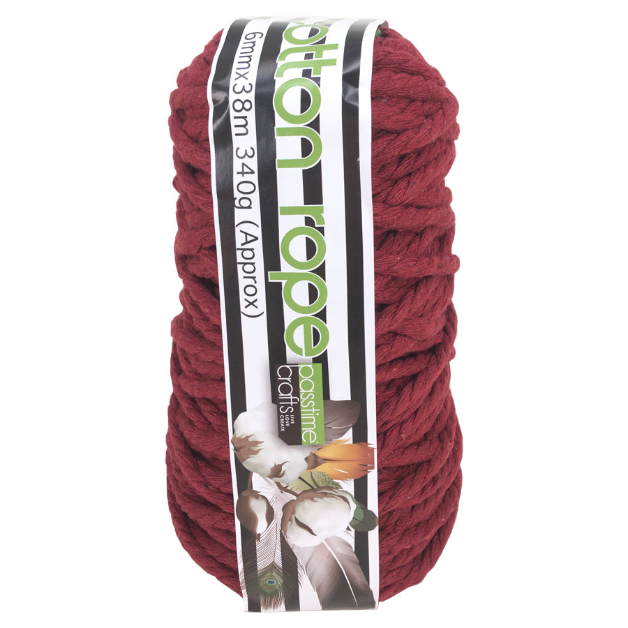 Cotton/R/Col Rope 6mmx38m-Earth-D