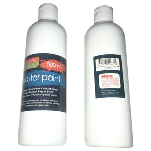 Poster Paint 500ml (Tempera Style)-White