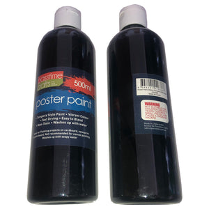 Poster Paint 500ml (Tempera Style)-Black