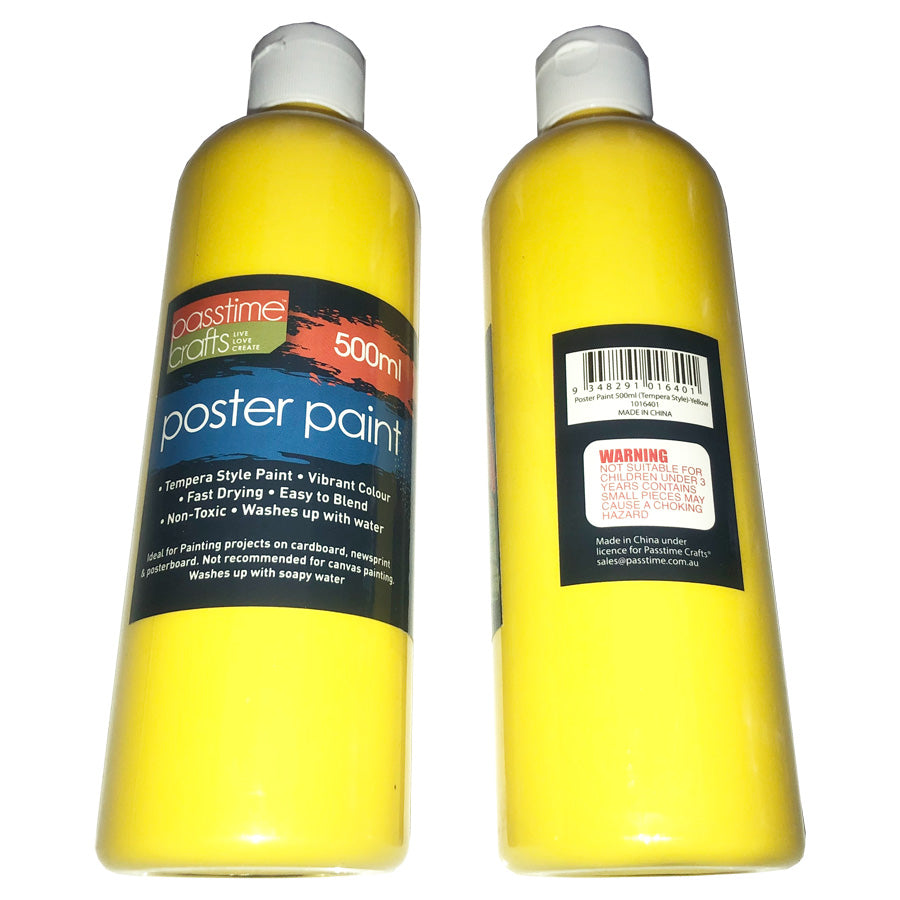 Poster Paint 500ml (Tempera Style)-Yellow