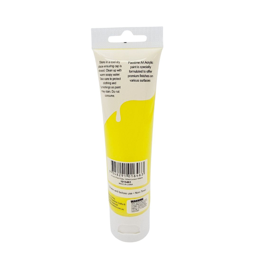Acrylic Paint 100ml - Lemon Yellow