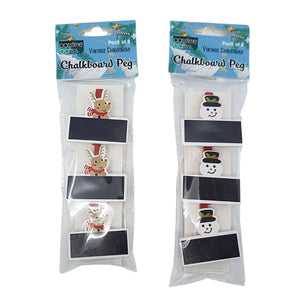 Xmas Chalkboard/Peg Pkt 3