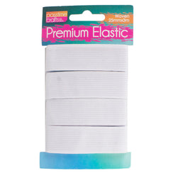 Elastic Woven White 25mmx3m