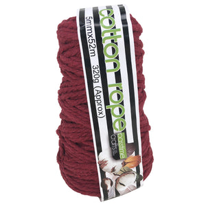 Cotton/R/Col Rope 5mmx52m-Earth-P