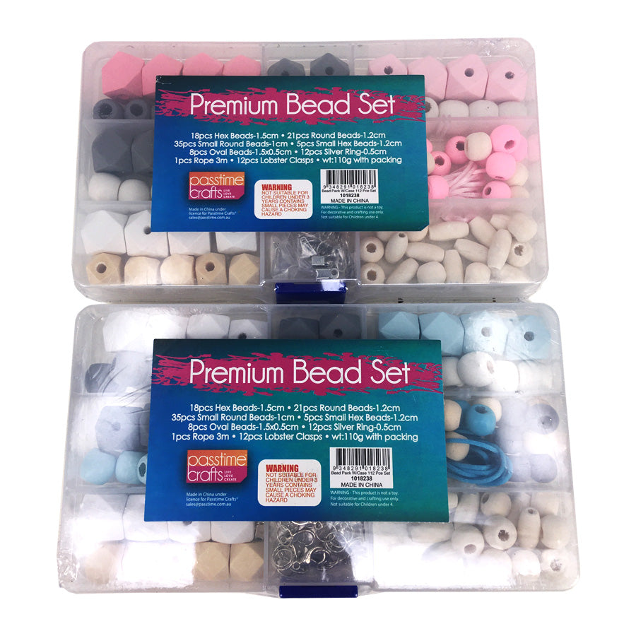 Bead Pack W/Case 112 Pce Set-P