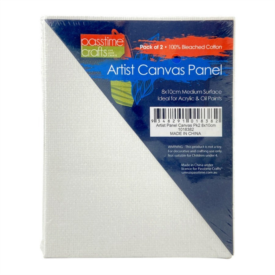Artist Canvas Panel Pk 2 8x10cm-P