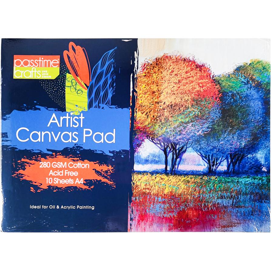 Artist Canvas Pad 280gsm A4/10 Sheet-P