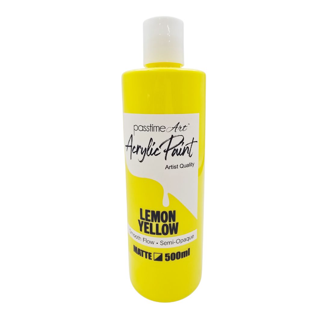 Acrylic Paint 500ml - Lemon Yellow