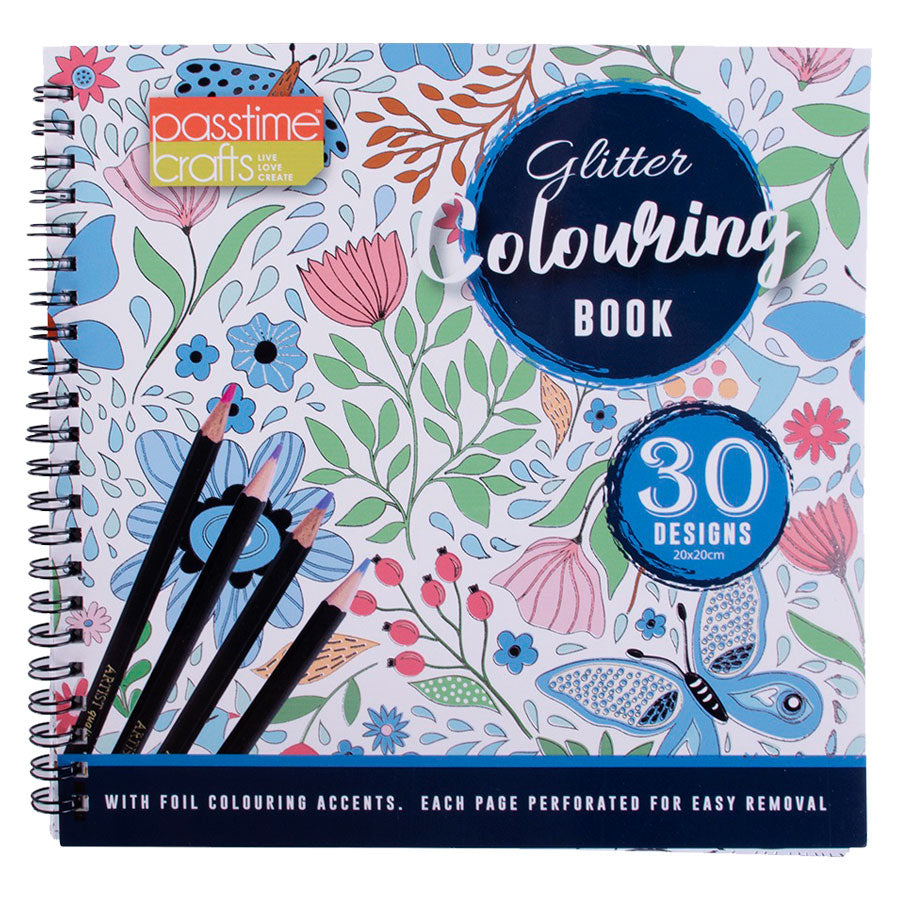 Artist Glitter Colour Book 20x20cm/30 Des-D