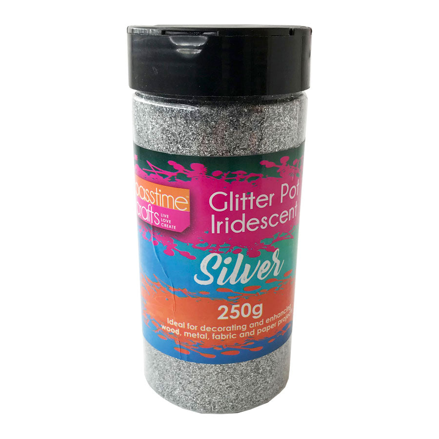 Glitter High Grade 250g Bottle-Silver-P