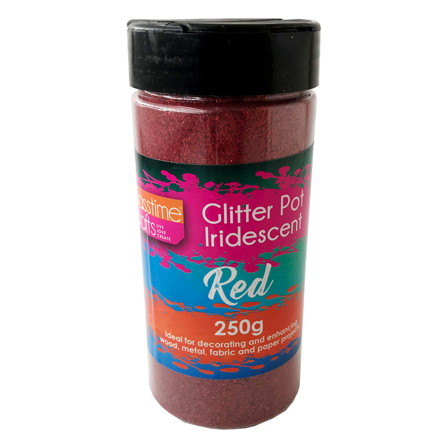 Glitter High Grade 250g Bottle-Red-P