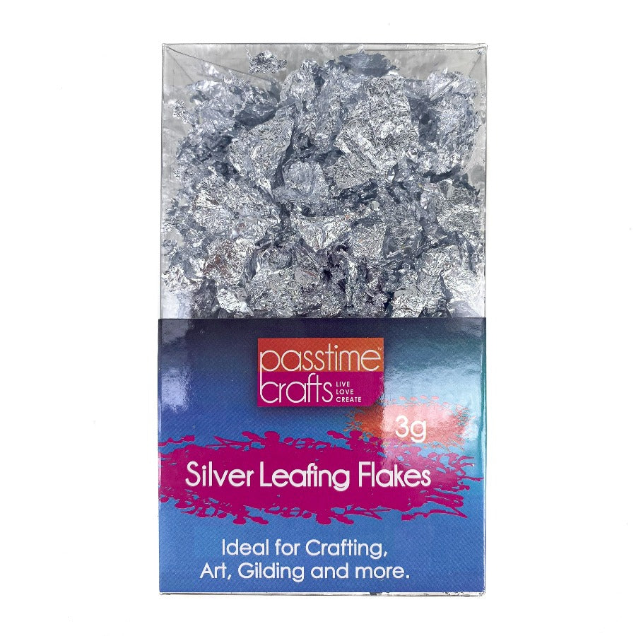 Foil Leafing Flakes 3g Silver-D