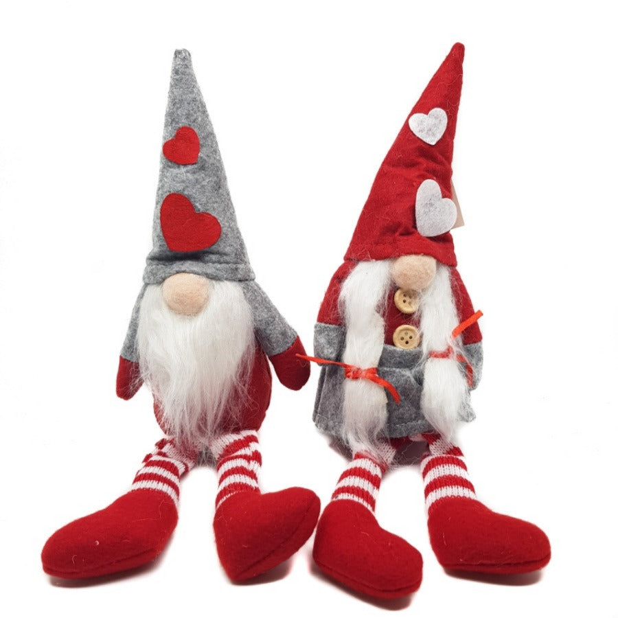 Xmas Nordic Soft Gnome 20cm W/Legs