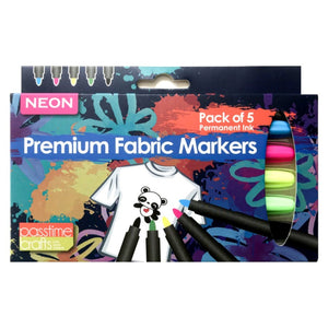 Textile/Fabric Markers Bullet Pkt 5