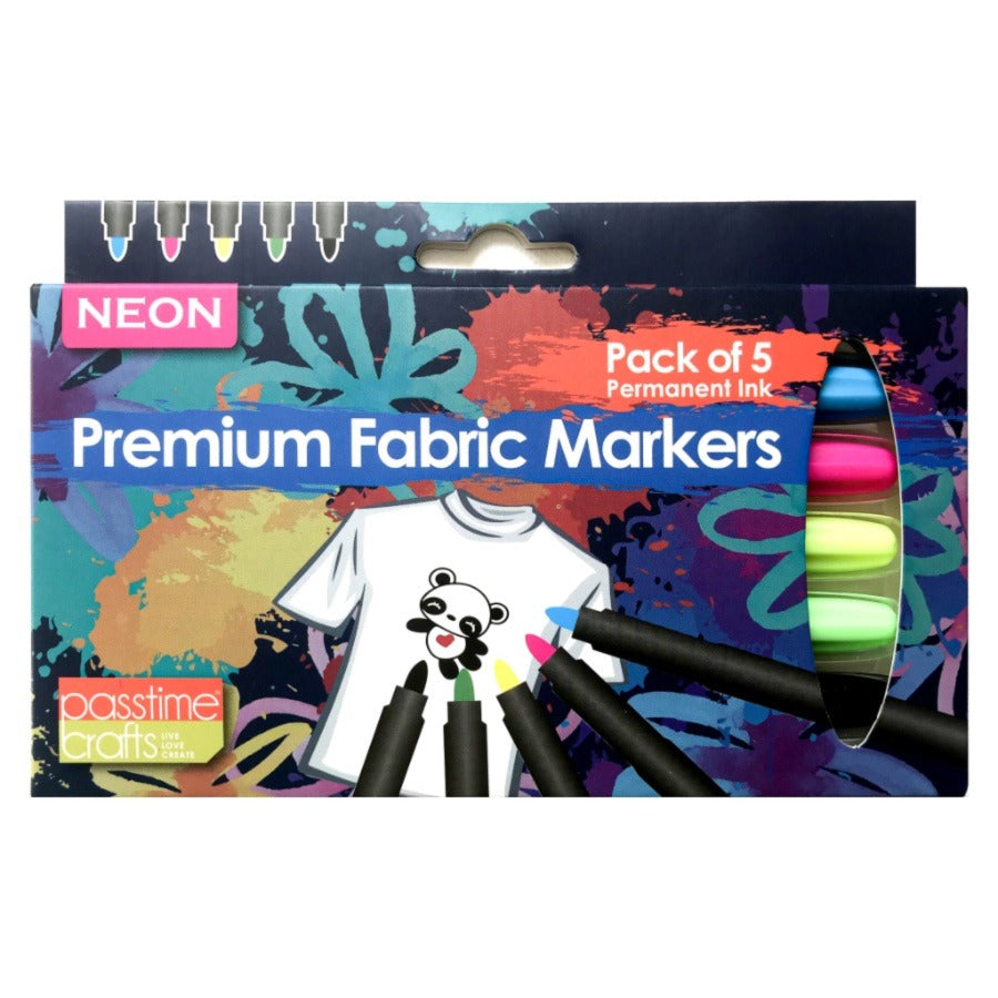 Textile/Fabric Markers Bullet Pkt 5