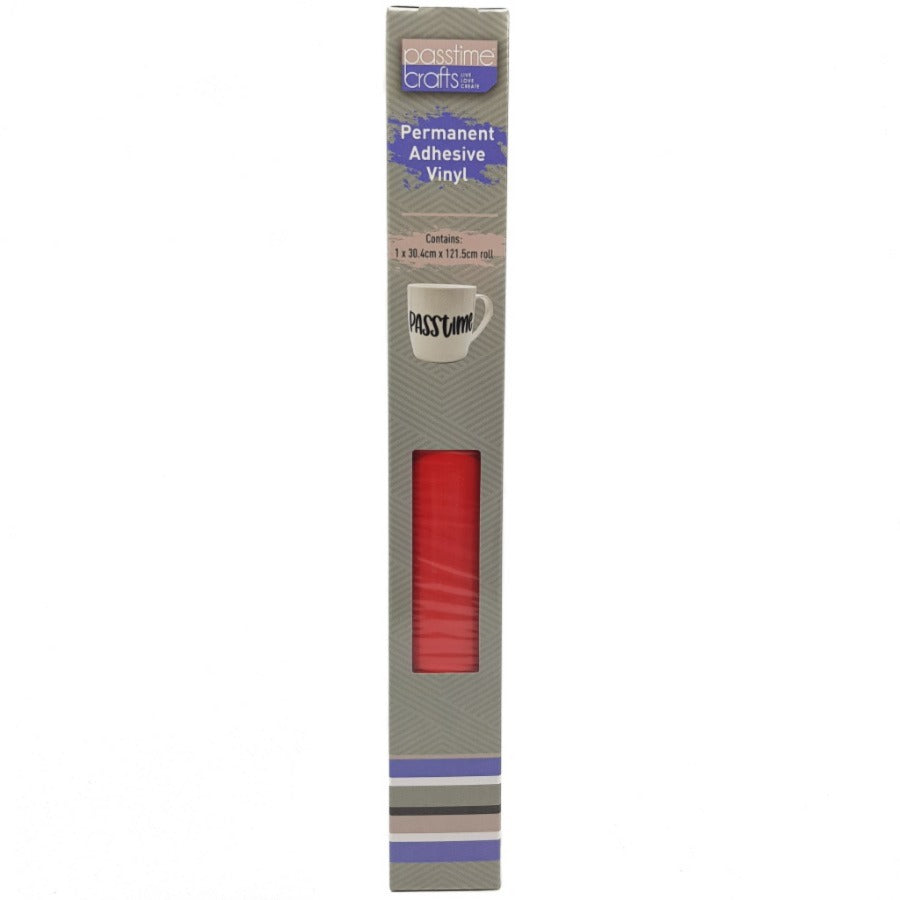Vinyl Paper Perm/30x121cm Red