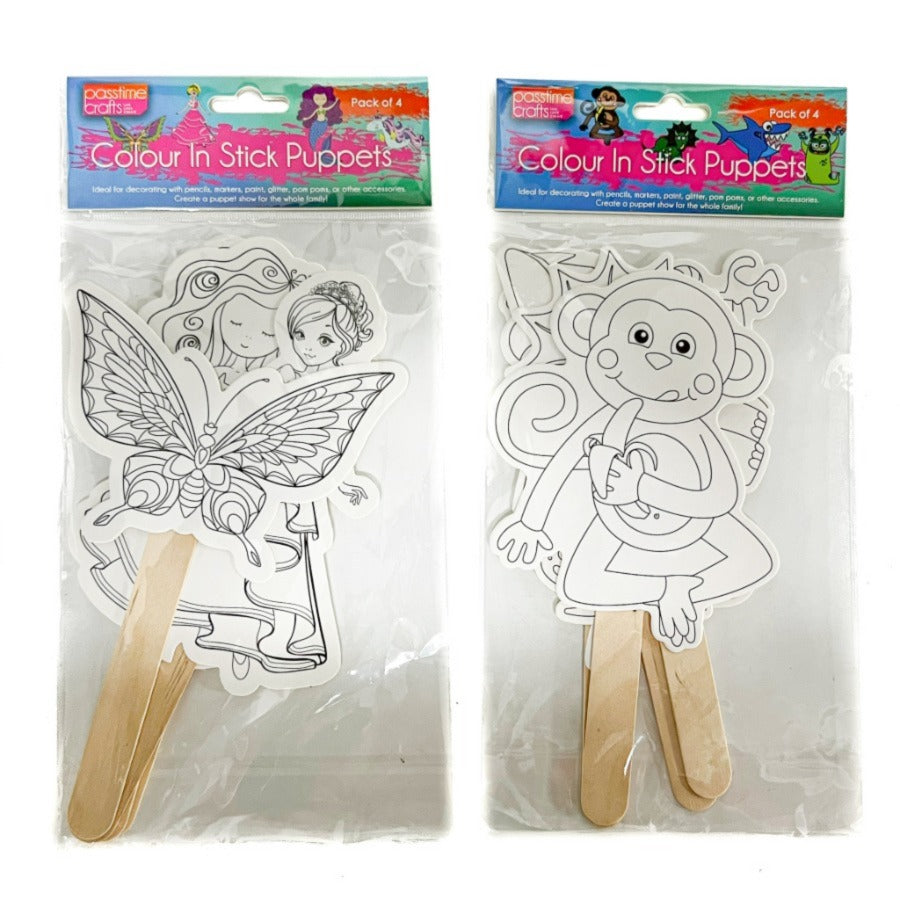 Paper Template Shapes W/Stick Pkt 4-R