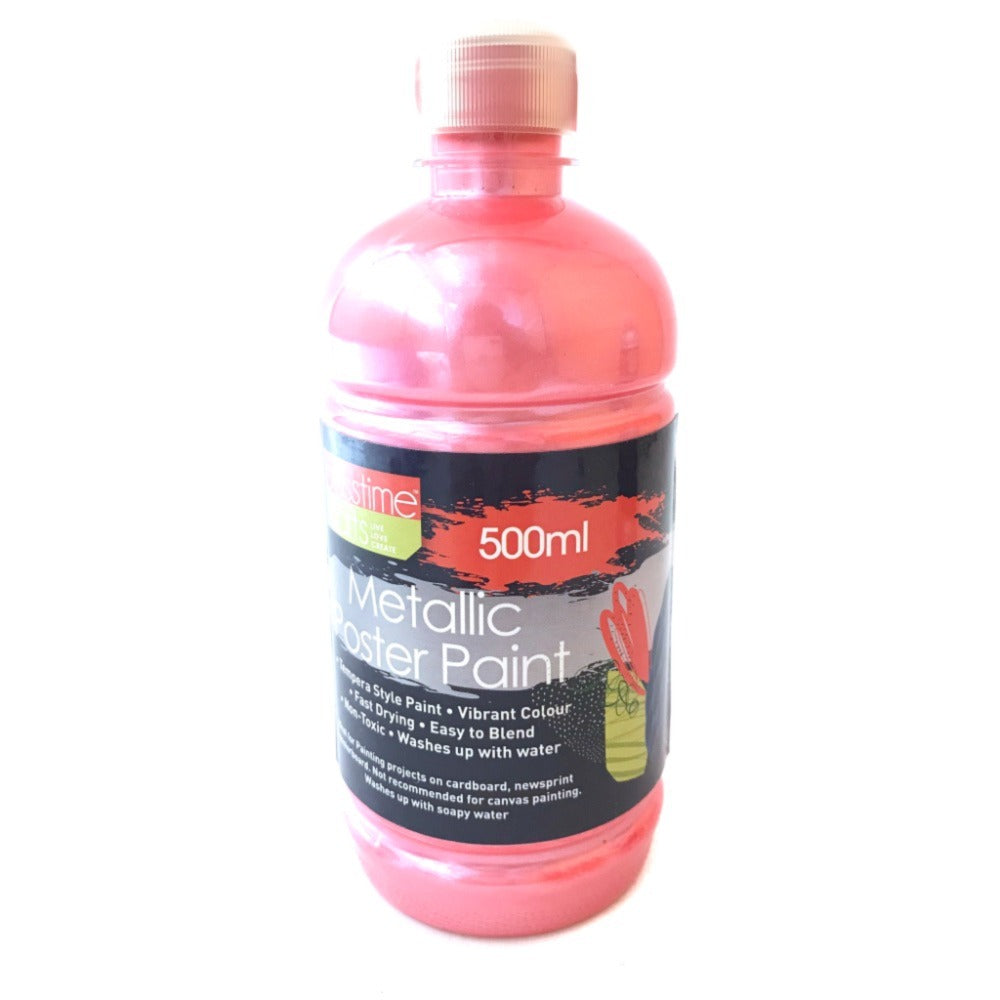 Poster Paint Metallic 500ml-Blush-D