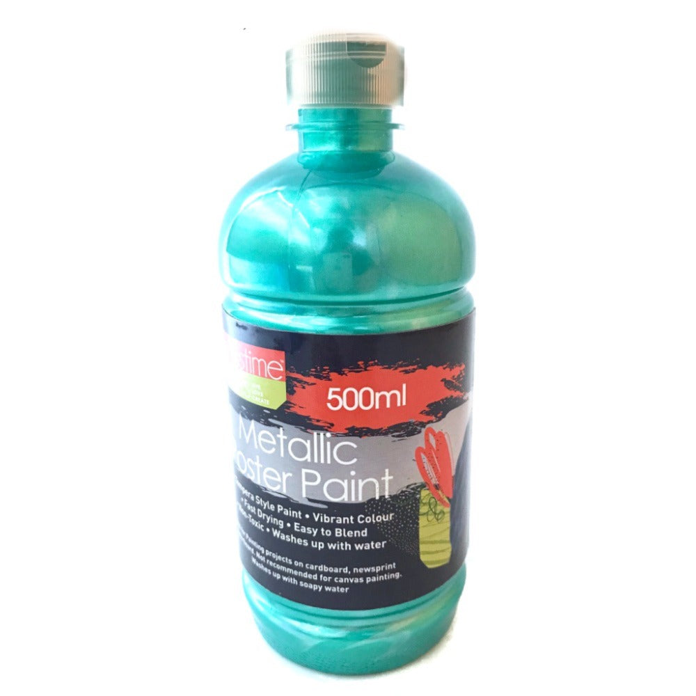 Poster Paint Metallic 500ml-Teal-P
